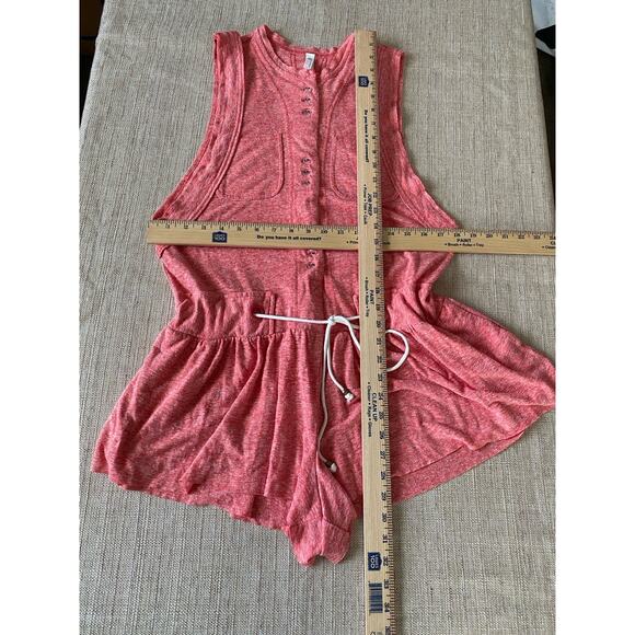 FREE PEOPLE Movement Smooth Sailing Romper Orange pink S - Picture 4 of 8